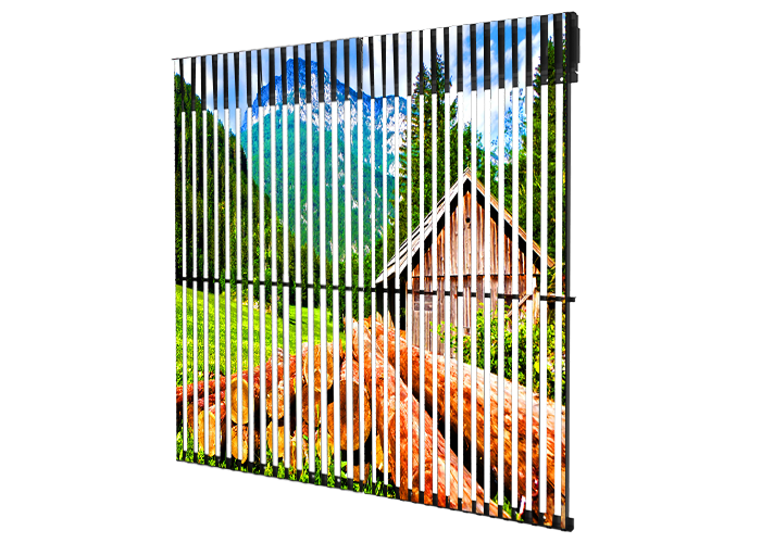 Écran mesh media facade